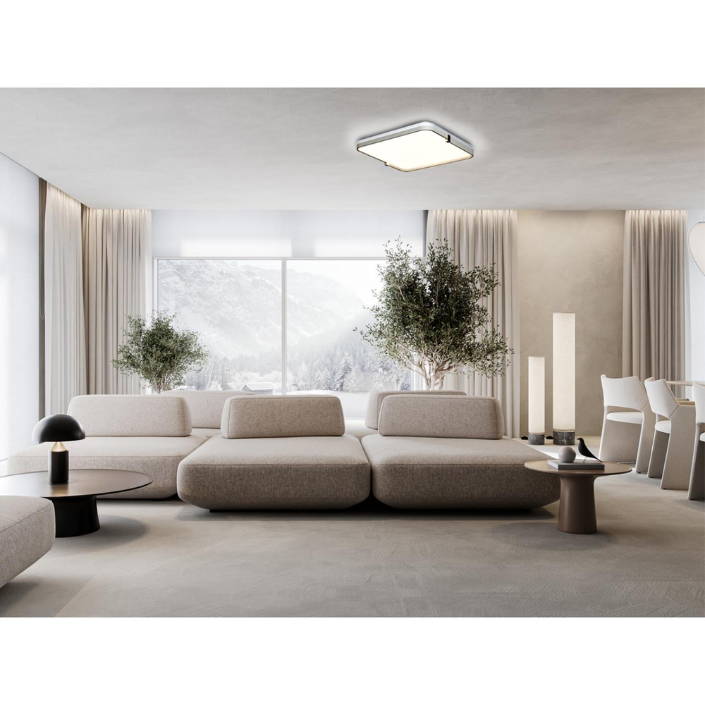 7680/EL PALE SN 190 Светильник пластик/золотой LED 70Вт 3000-6000К 490х485 IP43 пульт ДУ OLIDI WHITE