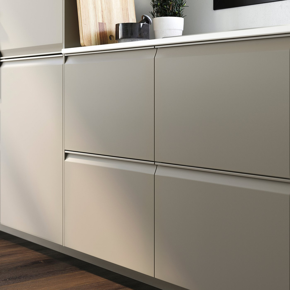 IKEA UPPLÖV  (ИКЕА УППЛЁВ)  -  Фасад ящика - матовый тёмно-бежевый 40х10 см