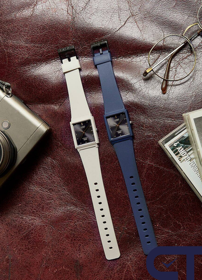 CASIO MQ-38UC-8A — классические аналоговые часы в матовом серо-бежевом цвете
