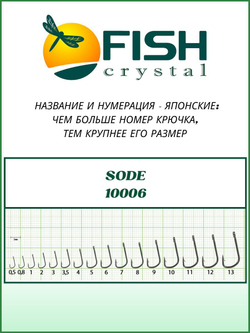 Крючок рыболовный SODE-RING 10006 №8