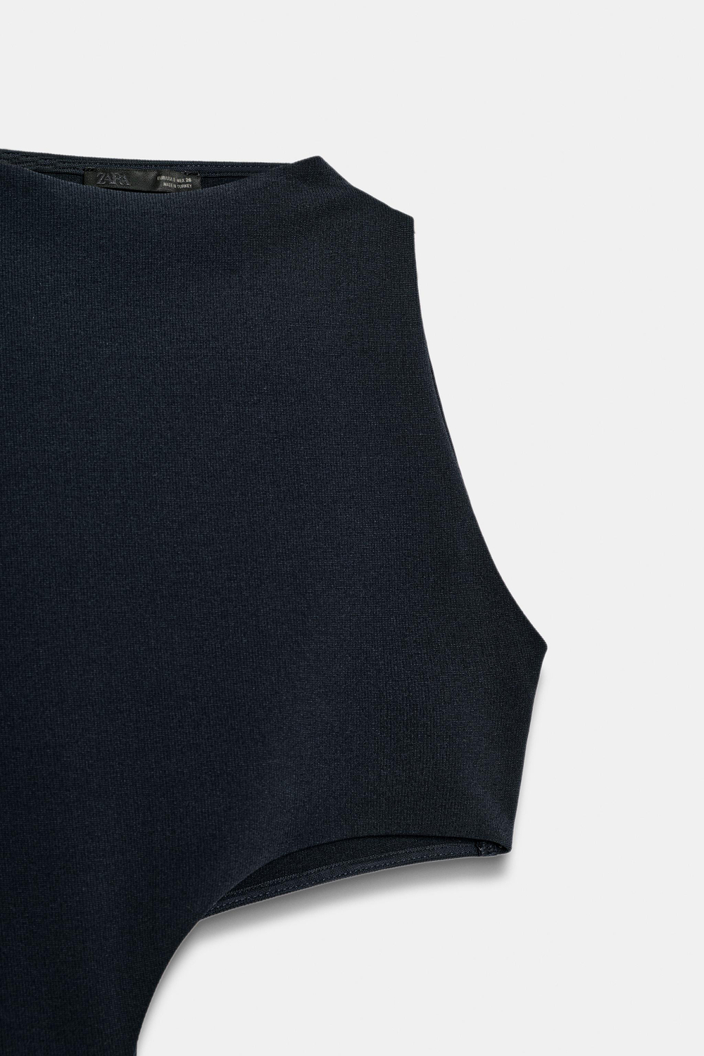 ЭЛАСТИЧНОЕ ПЛАТЬЕ МИДИ С РАЗРЕЗОМ — ZARA