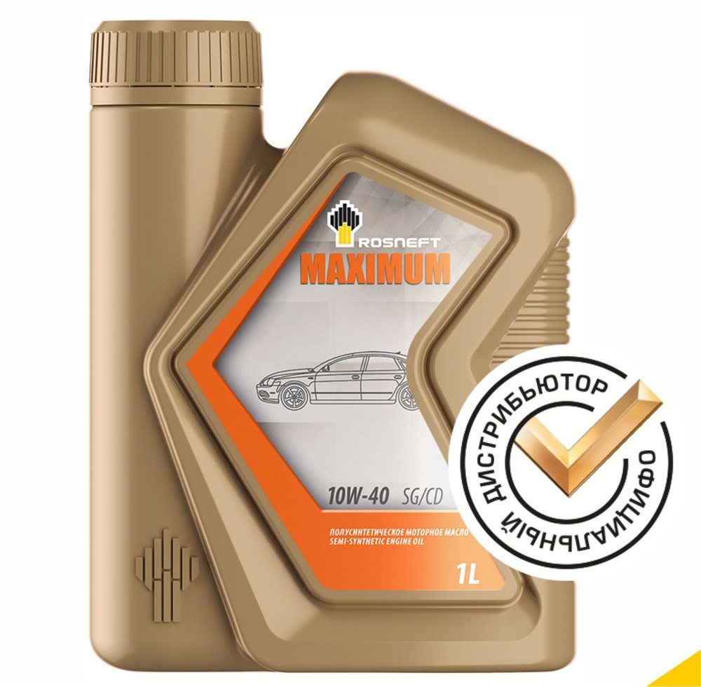 Масло моторное Rosneft Maximum 10W-40 полусинтетическое 1 л 40814332