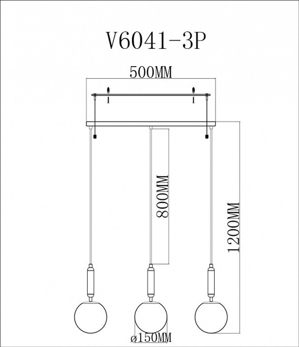 Подвесной светильник Moderli Scrumbel V6041-3P