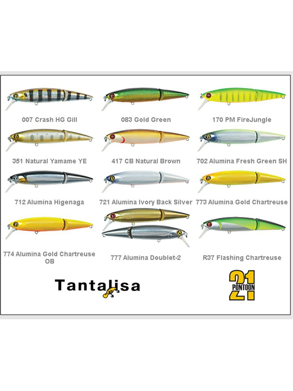 Воблер Tantalisa 100JF-SR 774 100мм 14.0 гр 0.5-1.0 м.