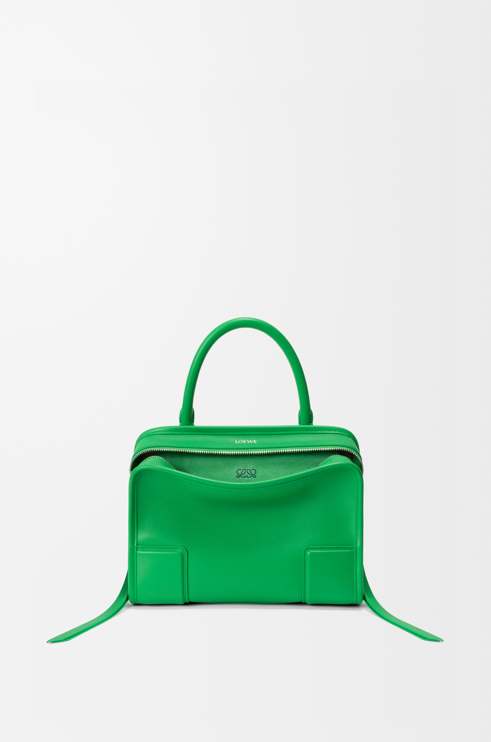 Loewe Маленькая сумка Amazona 180 из мягкой телячьей кожи, зеленый