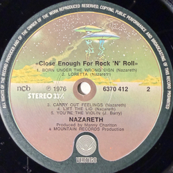 Виниловая пластинка Nazareth - Close Enough For Rock 'N' Roll LP