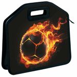 Папка-сумка ЮНЛАНДИЯ, 1 отделение, фетровые ручки, 34х30х11 см, "Fire ball", 273381