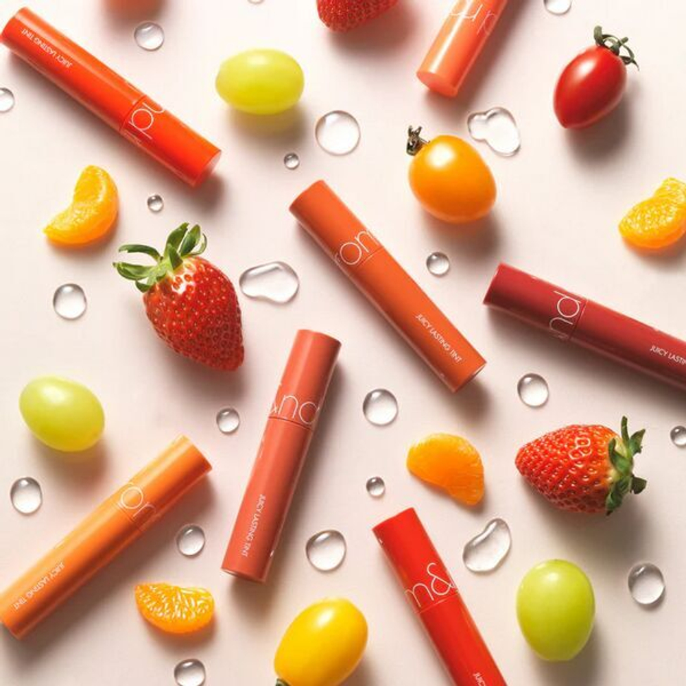Сочный стойкий глянцевый тинт для губ Rom&Nd Juicy Lasting Tint #09 Litchi Coral, 5.5гр