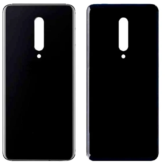 Задняя крышка для OnePlus 7 черная (Mirror Black) без стекла камеры