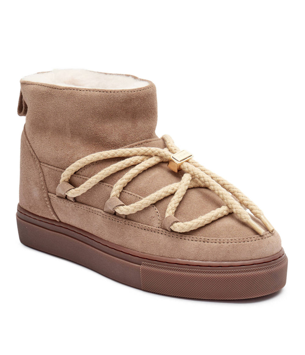 Кожаные śniegowce classic low INUIKII - бежевый(75202-004)