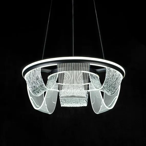 Подвесной светильник LED4U L7706-460 BK LED4U