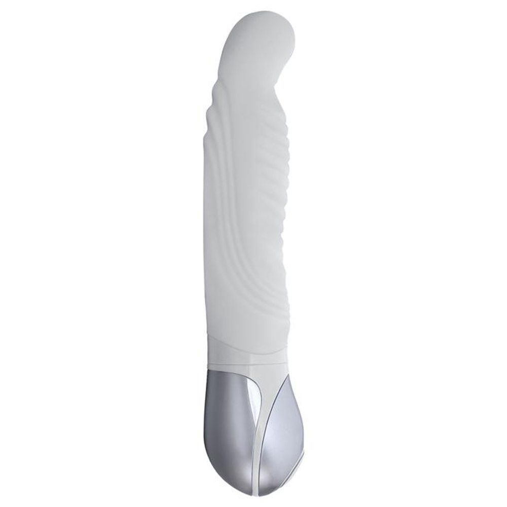 Белый вибратор VIBE THERAPY SAMSARA - 16,5 см.