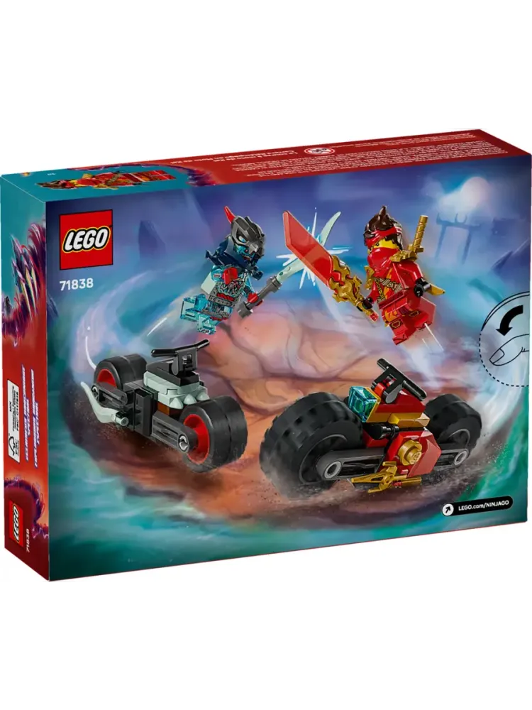 Конструктор Ninjago 71838 Скоростная гонка на мотоцикле Кая