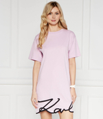 Платье karl signature hem dress Karl Lagerfeld - фиолетовый(231W1357)