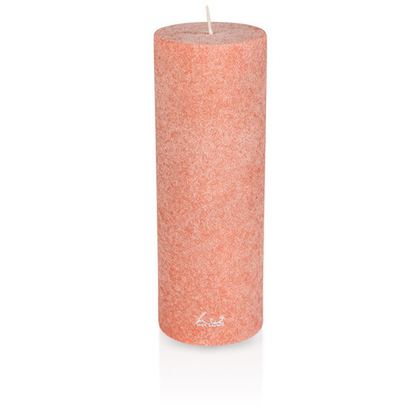 Свеча цилиндрическая Luz your senses 20см Вельвет коралловый