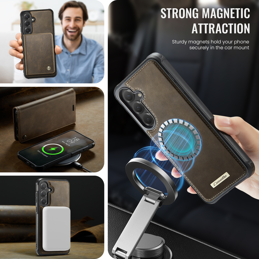 Чехол-кошелек CaseMe 2 in 1 MagSafe Samsung Galaxy S24+