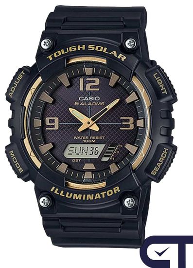 Casio AQ-S810W-1A3 мужские спортивные часы с солнечной батареей и мировым временем