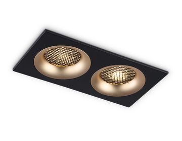 Точечный светильник 2*GU5.3 MR16 TN102735/2 BK/GD чёрный/золото Standard Tech Ambrella