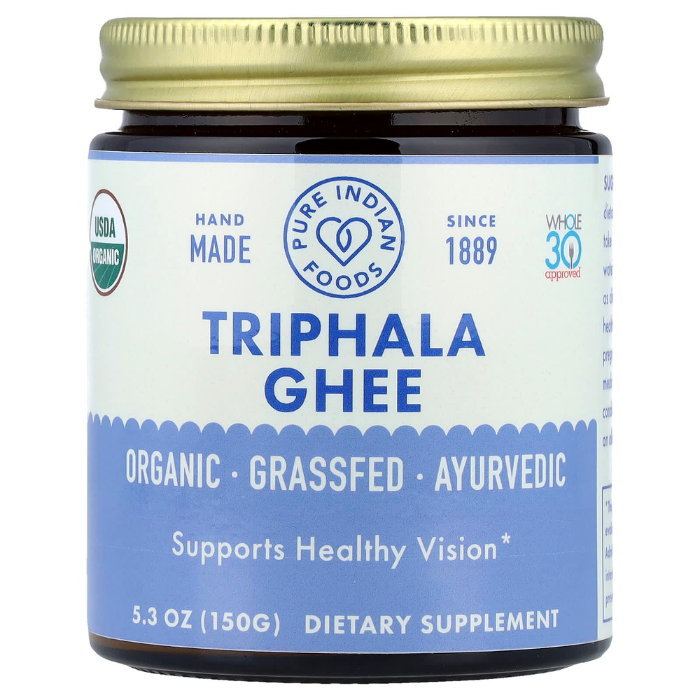 Pure Indian Foods, Органическое трифала гхи, 150 г (5,3 унции)