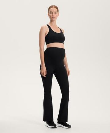 OYSHO Брюки-клеш для беременных Comfortlux 80 см, черный