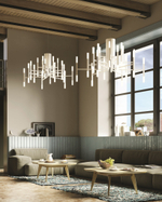 Pendant design lamp  THE LIGHT by Alma 36 lampshades (White)