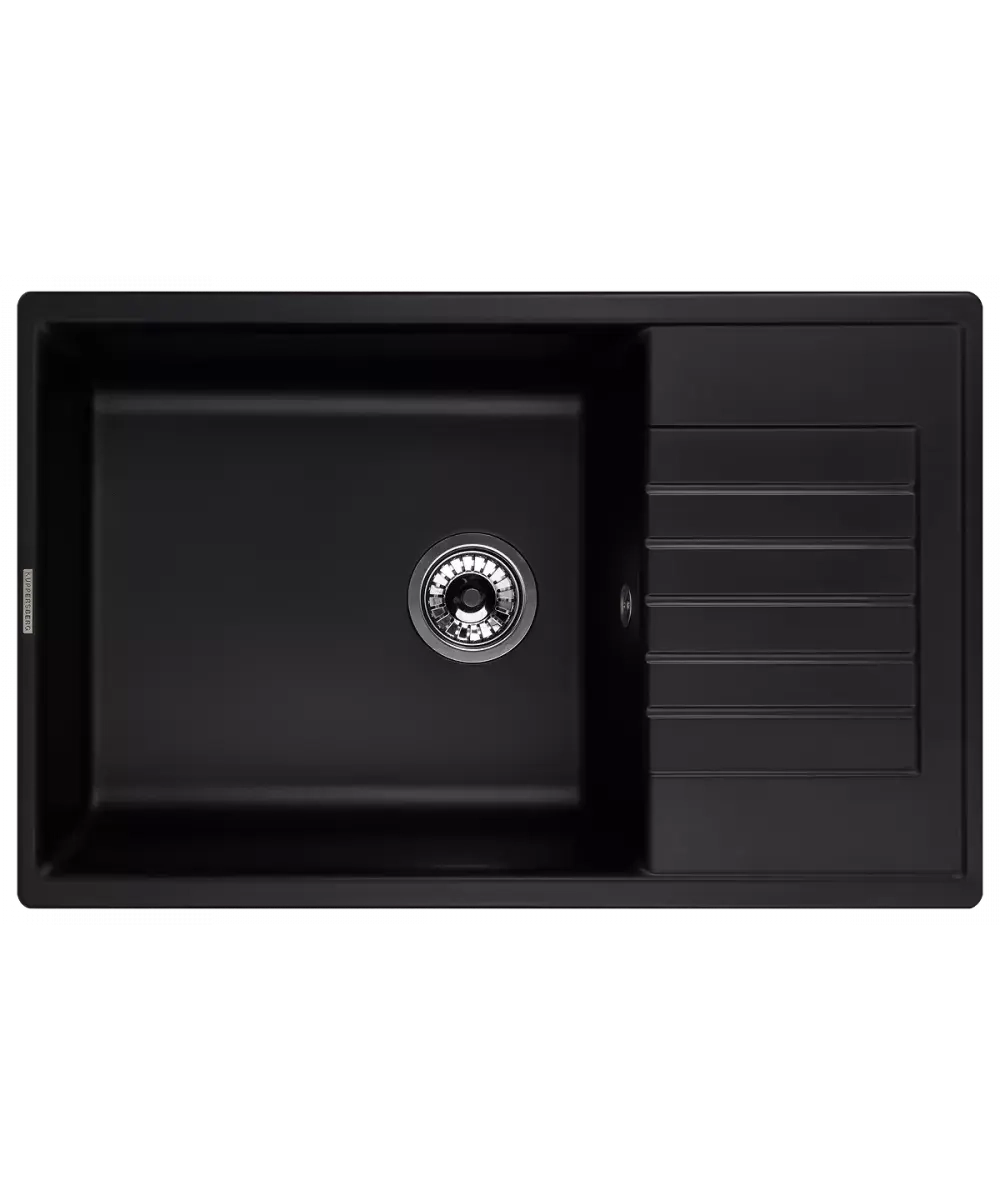 Кухонная мойка Kuppersberg ROYS 1B1D BLACK METALLIC фото 