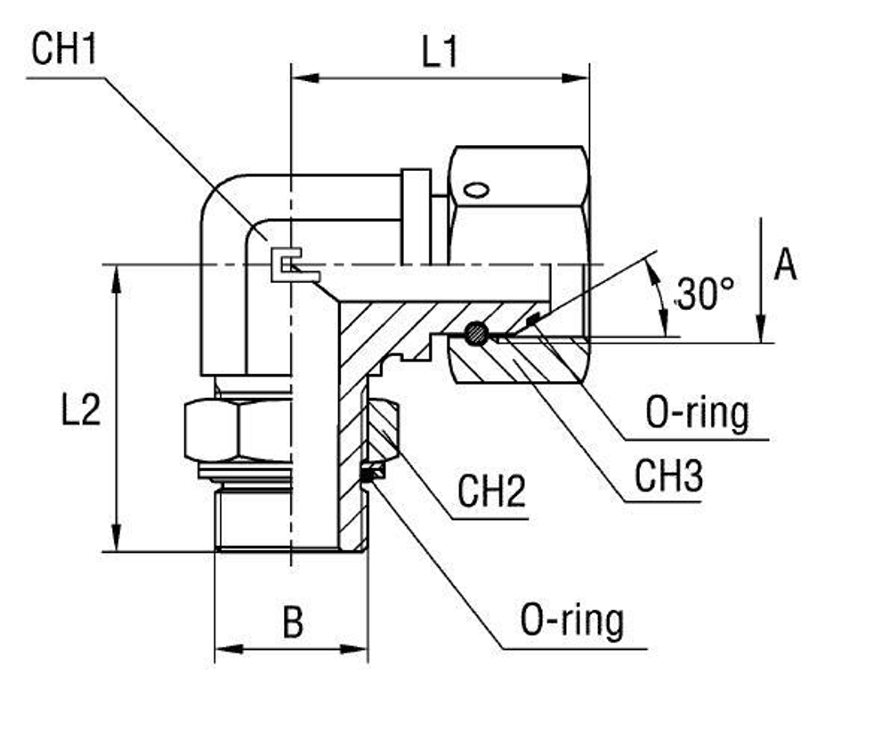 Соединение FRN90 BSP 1/4 - BSP 1/4