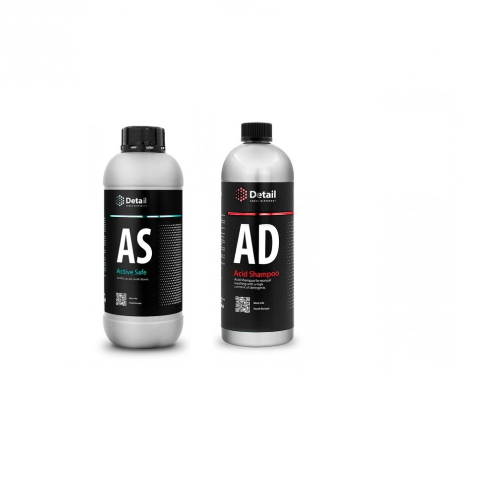Набор для двухфазной мойки кузова Active Safe+Acid Shampoo 1л