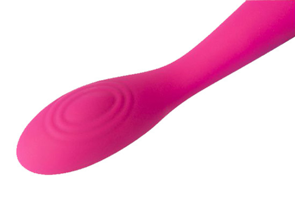 Ярко-розовый G-стимулятор 18см Svakom Iris Clitoral & G-spot Vibrator S-11