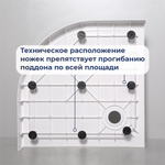 Душевой поддон с сифоном RGW SMC/R-C (900x900)