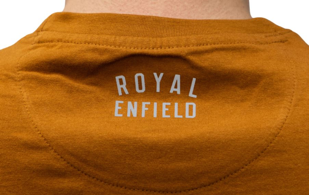 Футболка Royal Enfield SHIELD GRAPHIC TS MUSTARD