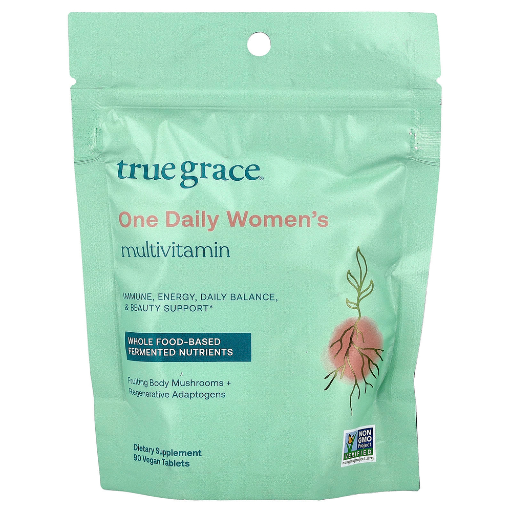 True Grace, One Daily Women's Multivitamin, 90 Vegan Tablets