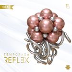 Шар (12"/30 см) Reflex, Зеркальный блеск, Розовое золото (968), хром 50 шт.