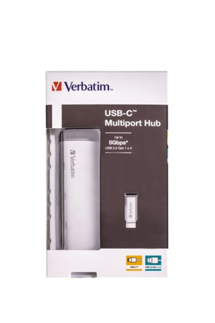 Многопортовый разветвитель Verbatim Multiport Hub USB-C 4x USB 3.2 GEN 1
