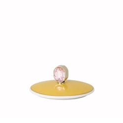 Кружка с крышкой "Rosenthal SWAROVSKI Зяблик", желтая, 390мл