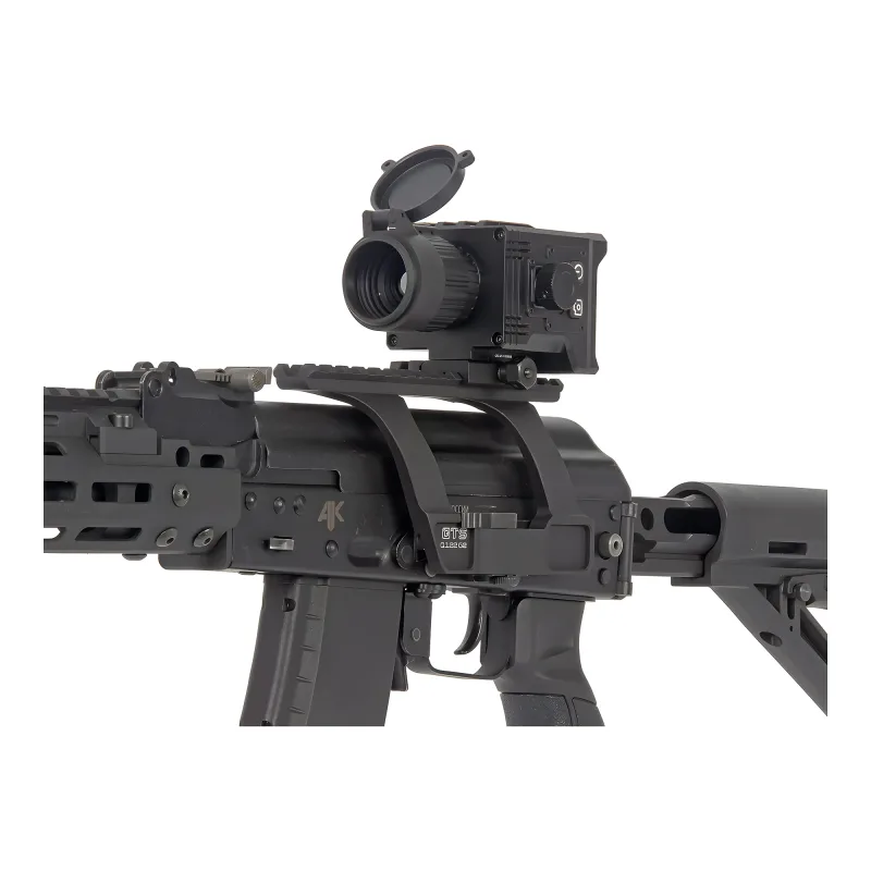 Коллиматор тепловизионный Gaut Nova TD 325, x1-4, 384х288, D25мм, 6000Дж - крупный план с открытой крышкой
