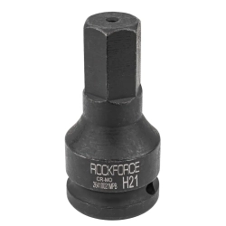 Головка-бита ударная 6-гранная 21мм, 3/4'' RockForce RF-26410021MPB