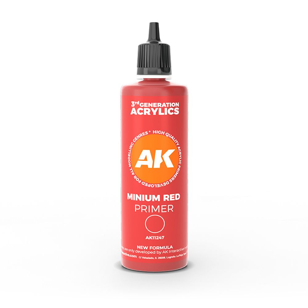 Акриловый праймер AK Interactive Minimum Red 100ml