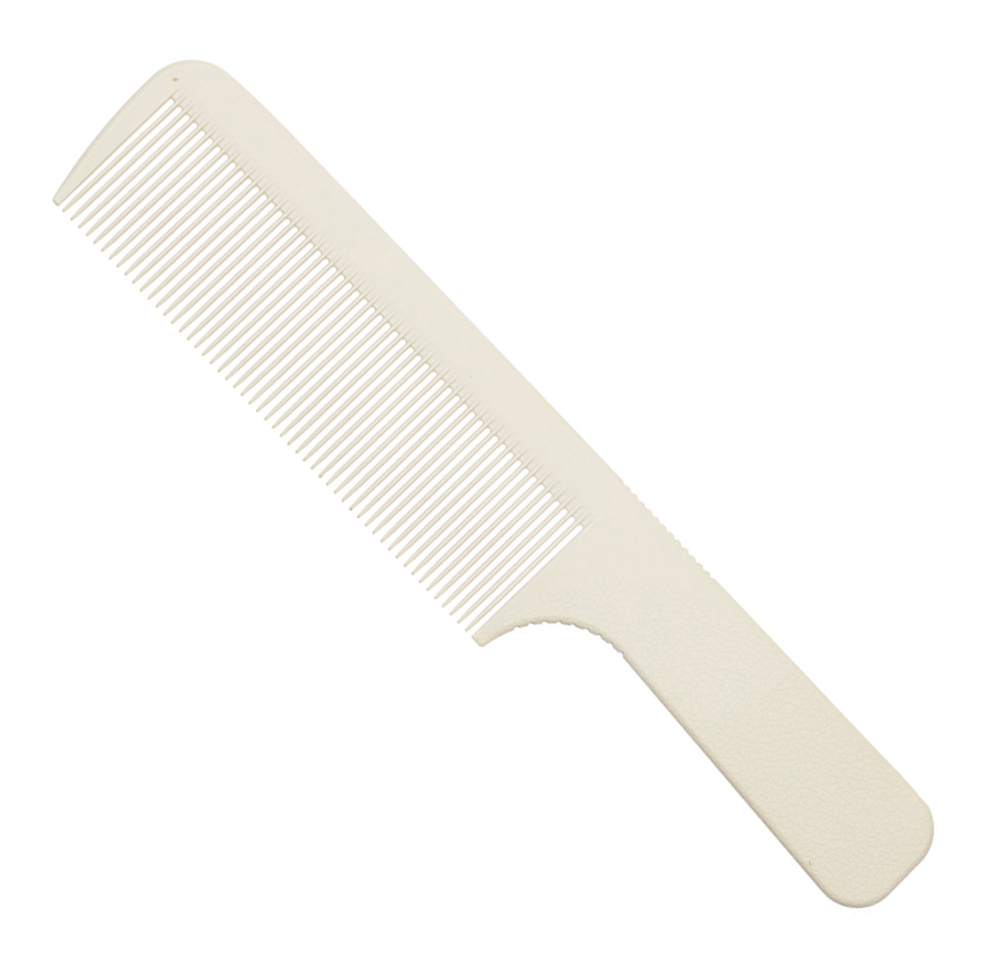 Расческа рабочая с ручкой широкая белая Super Thin, DEWAL, 20,5 см