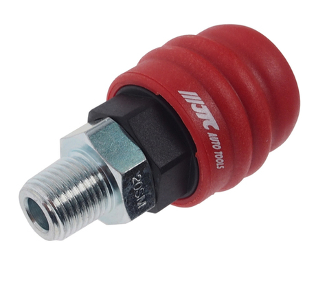 Переходник для компрессора M1/4" быстросъемный наружная резьба композитный двухрежимный JTC