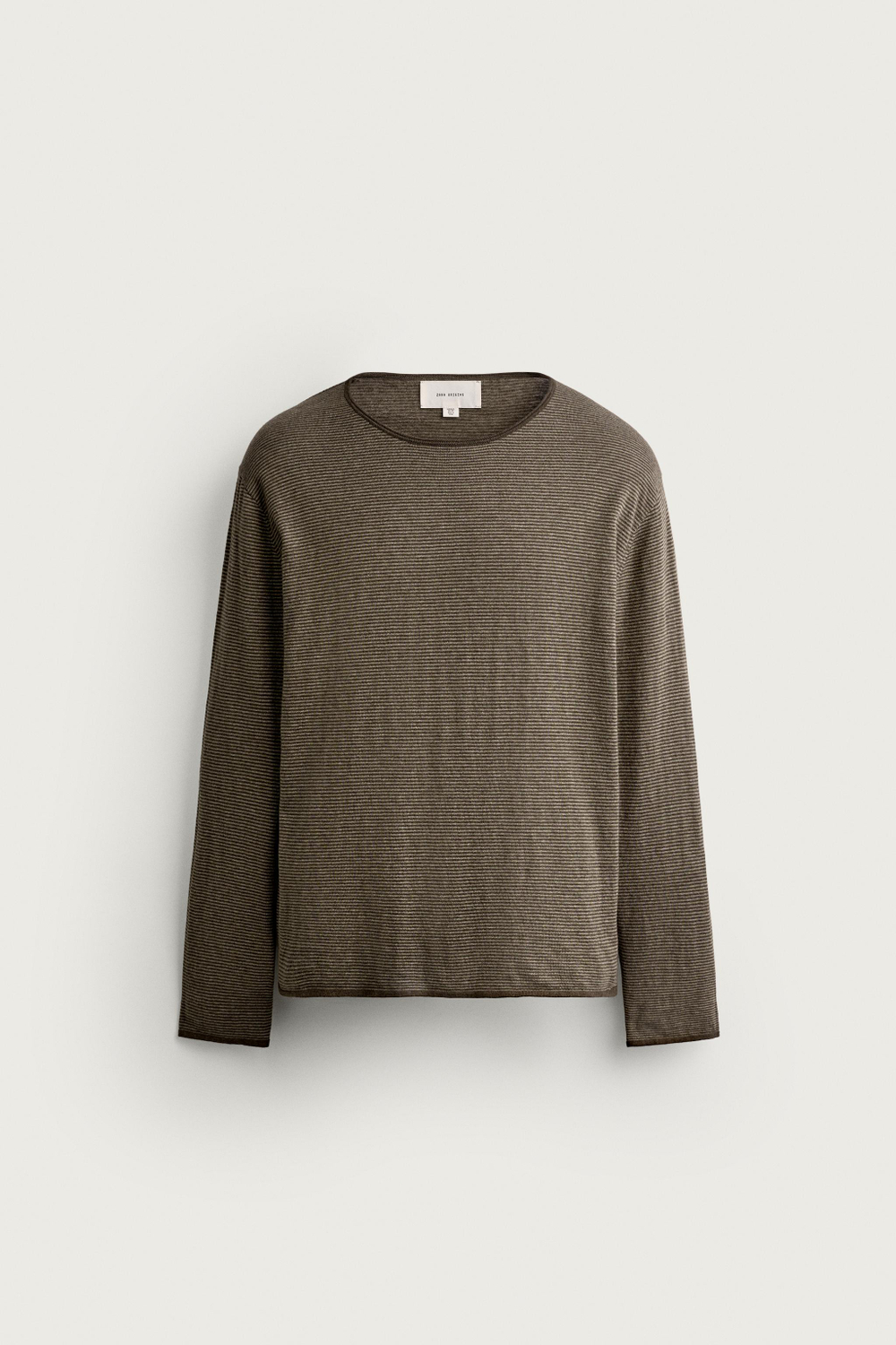 СВИТЕР В ПОЛОСКУ ИЗ ХЛОПКА И КАШЕМИРА — ZARA