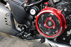 PEP05-PEA09B CNC RACING DRIVE TOURING FOOTPEGS W/MOUNT KIT (DVL)