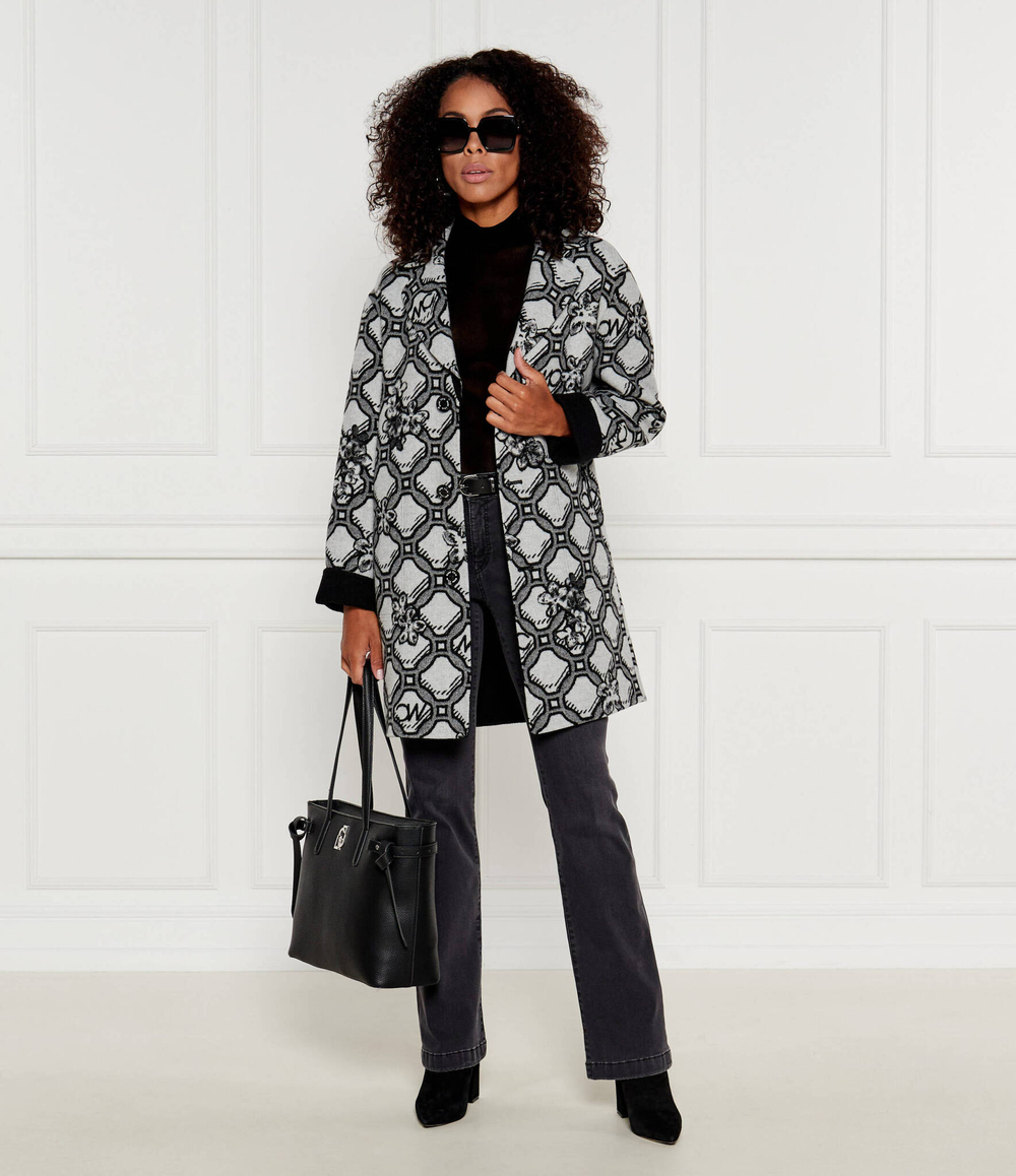 двухсторонний Хлопковое пальто coat Marc Cain - серый(XS 11.02 W06)