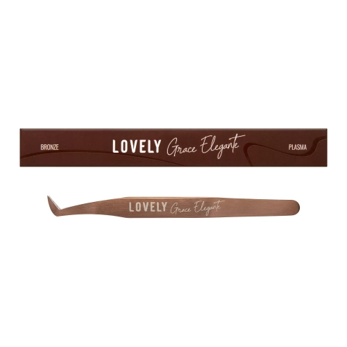 Пинцет с лазерной заточкой Круглый сапожок Grace Elegante Bronze Lovely