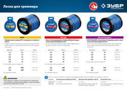 ЗУБР ЗВЕЗДА, 2.4 мм, 15 м, леска для триммера, Профессионал (71020-2.4)