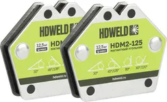 Магнитный угольник HDWELD HDM2-125, 2 шт.