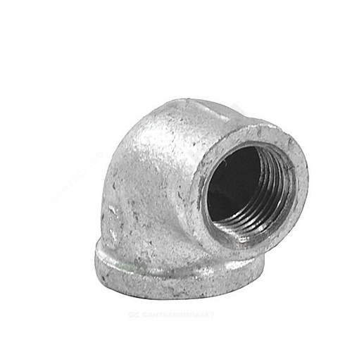 Угольник переходной чугун оц Ду 20х15 (3/4"х1/2") ВР/ВР Fittex PLUS