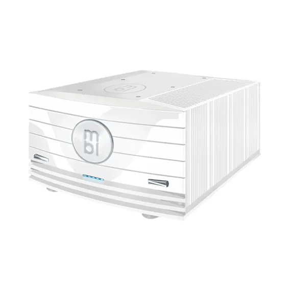 MBL 9008 A Mono Stereo Power Amp Piano White Chrome