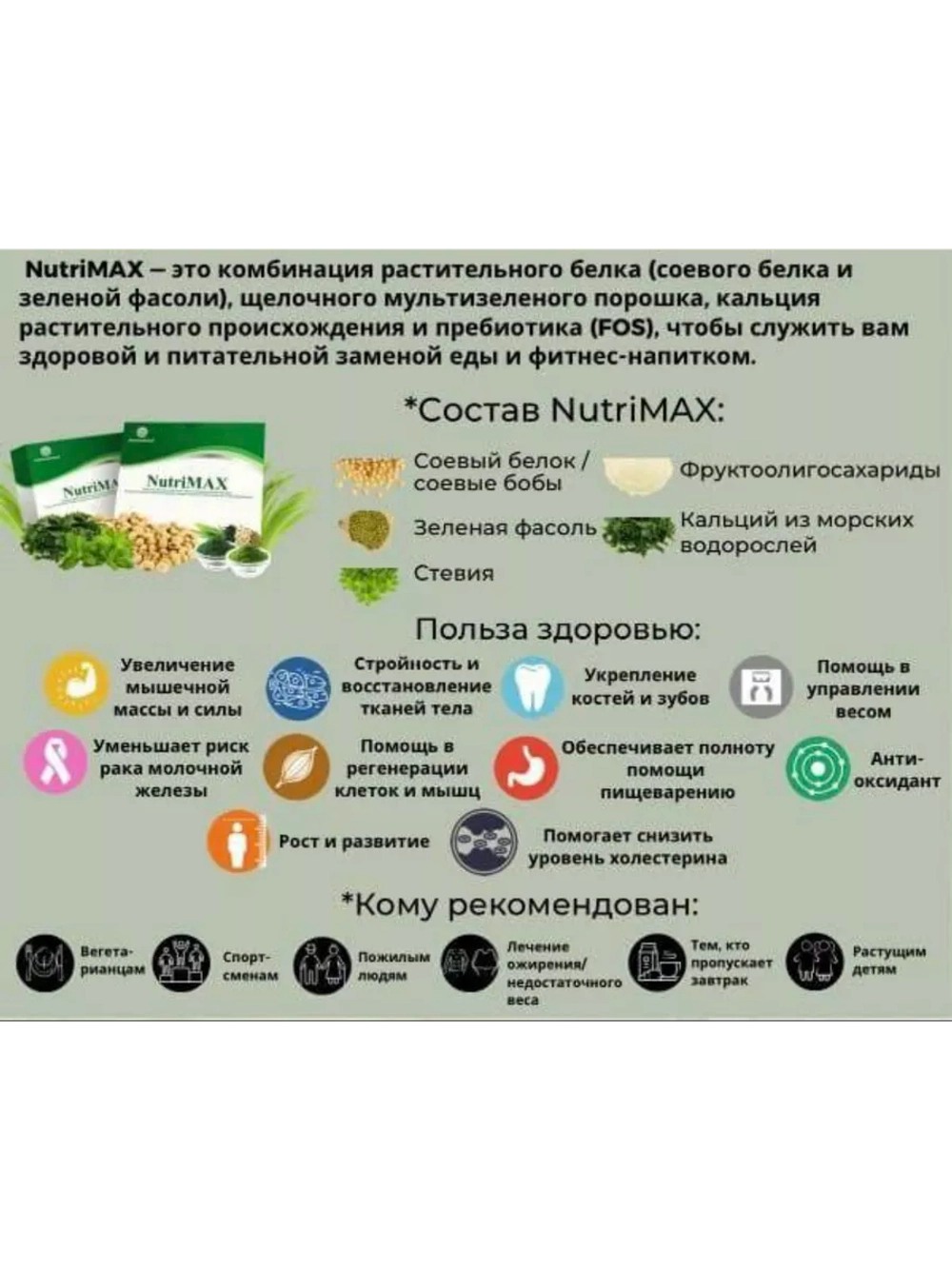 NutriMAX Жиросжигающий протеиновый коктейль (15 саше)