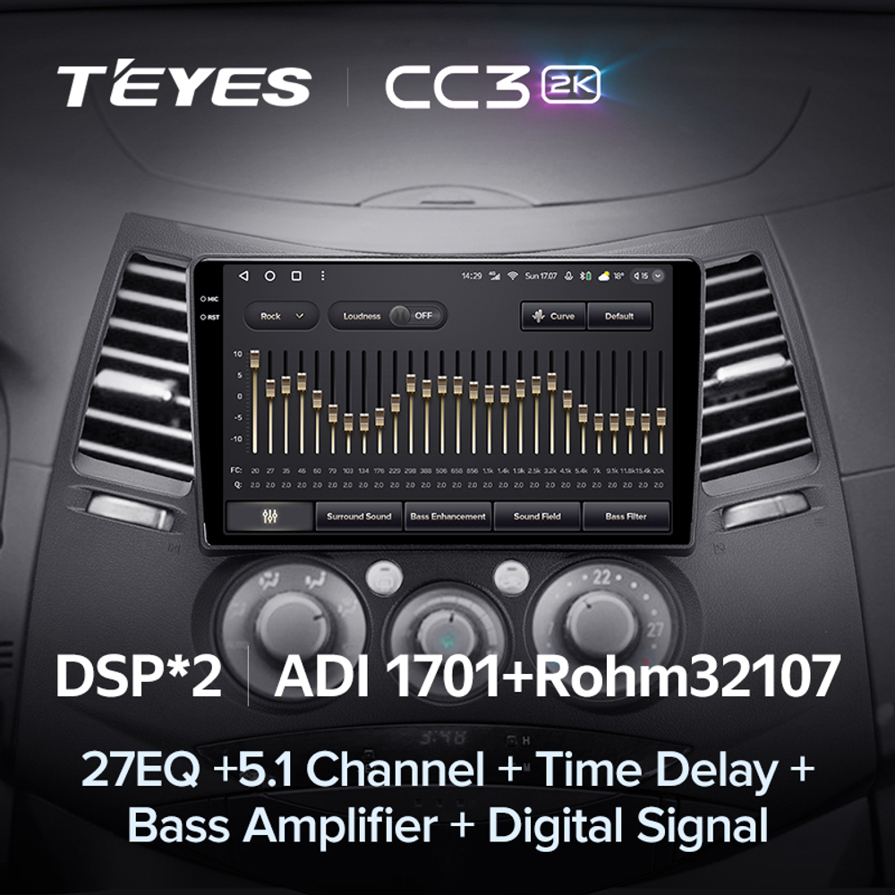 Teyes CC3 2K 9"для Mitsubishi Grandis 2003-2011
